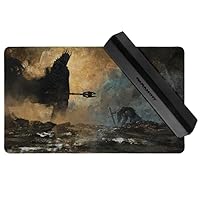 The Fate of Isildur (Stitched) and MatShield Bundle - MTG Playmat by Anato Finnstark, LOTR - Compatible for Magic The Gathering Playmat - Play MTG,TCG - Original Play Mat Designs