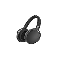 Sennheiser Consumer AudioHD 350BT Black Bluetooth 5.0 Wireless Headphone - 30-Hour Battery Life, USB-C Fast Charging, Virtual Assistant Button, Foldable - Black