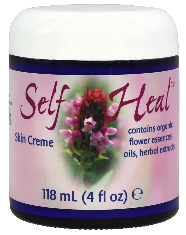 Flower Essence Services Self-Heal Cream Jar, 4 Ounce
