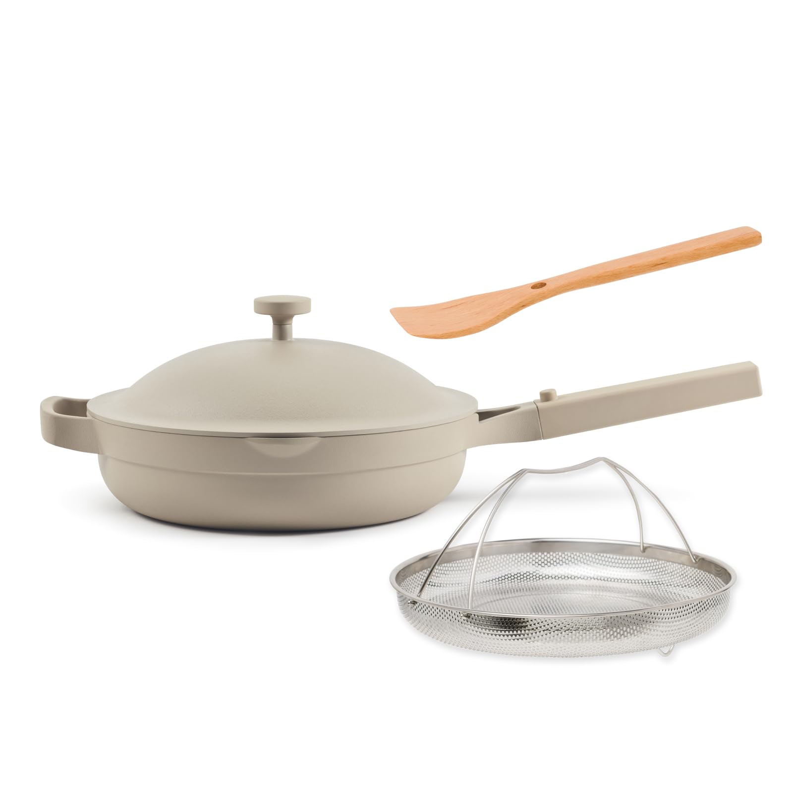 Our Place Always Pan 2.0-10.5-Inch Nonstick, Toxin-Free Ceramic Cookware | Versatile Frying Pan, Skillet, Saute Pan | Stainless Steel Handle | Oven Safe | Lightweight Aluminum Body | Steam