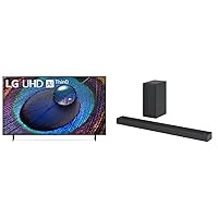 LG 75-Inch Class UR9000 Series Alexa Built-in 4K Smart TV (3840 x 2160),Bluetooth, Wi-Fi, USB, Ethernet, HDMI 60Hz Refresh Rate, AI-Powered 4K S65Q 3.1ch High-Res Audio Sound Bars, Black