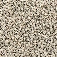 Miyuki Delica 11/0 - Duracoat Opaque Dyed Oyster Grey DB2363-250gms Bag of Japanese Glass Beads Bulk Bag of Japanese Glass Beads