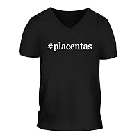 #placentas - A Nice Hashtag Men's Short Sleeve V-Neck T-Shirt Shirt