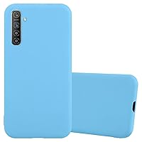 Case Compatible with Realme X2 / XT/Oppo K5 in Candy Blue - Protective Cover Made of Flexible TPU Silicone