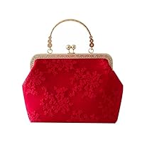 lightweight handbags,women evening dress bags women handbags vintage red handbags metal frame kiss lock shoulder bags