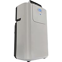 Whynter Elite ARC-122DHP 12,000 BTU Dual Hose Portable Air Conditioner and Portable Heater with Dehumidifier and Fan for Rooms Up to 400 Sq Ft, Includes Storage Bag, Silver