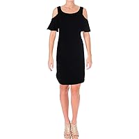Ralph Lauren Womens Cold Shoulder A-line Dress, Black, 12