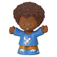 Replacement Part for Little People Big Yellow Schoolbus Playset - GLT75 ~ Replacement Figure ~ African American Boy with Rocket on Shirt