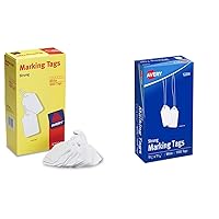 AVERY White Marking Tags, Pack of 2000 (12204, 12201)