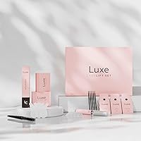 Lash Lift Kit by Luxe Cosmetics - Eyelash Lifting Complete Set with 3 Applications - New Pro Version - Easy to Apply and Long Lasting Finish - Professional Results up to 8 Weeks from Home