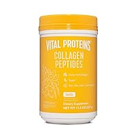 Collagen Peptides Powder, Helps Support Healthy Hair, Skin, Nails, Bones and Joints - Vanilla 11.5 oz