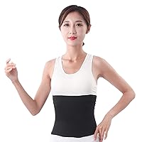 Unisex Warm Soft Waist Belt Elasticity Lumbar Support Kidney Stomach Protector, Double-Sided Available