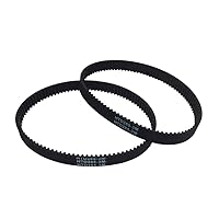 Pack of 2pcs HTD 3M Round Rubber Timing Belts in Closed-Loop 201mm Length 67 Teeth 6mm Width Industrial Drive Belts