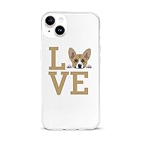 Love Welsh Corgi TPU Phone Case Compatible with iPhone 15 Plus Cute Printed Shockproof Protective Cover Case