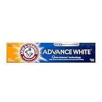 Advance White Baking Soda & Peroxide Toothpaste, Extreme Whitening 4.3 oz (Pack of 2)
