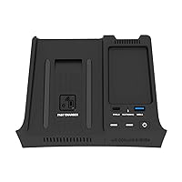 Shademax Custom Fit for 15W Wireless Car Charger Subaru Forester 2023-2021 with Dual Charging Pad 27W USB Port Faster Qi-Enabled Phone Charger Wireless Charging Station for Forester Accessories Black