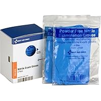 First Aid Only SmartCompliance Refill Nitrile Gloves, 2 Pairs per Box