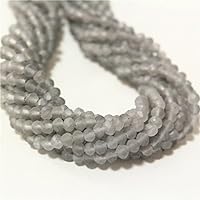 Vuslo 4mm Rondelle Matte Grey Beads, AAA Crystal Beads,100pcs, B472