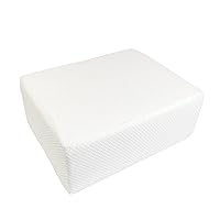 The Cube Memory Foam Square Pillow for Side Sleepers, Ergonomic Support Cervical Pillow Head Cushion,for Neck and Shoulder Pain Relief,Thicker Bed Pillow (15‘’x12''x6'')