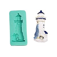 3D Lighthouse DIY Making Mold Homemade Fondant Cake Bakeware Tray Sugarcraft Chocolate Muffin Baking Mold Kitchen Dough Decorating Tool Silicone Molds For Resin