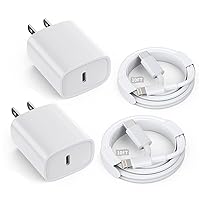 iPhone 14 13 12 Fast Charger, [Apple MFi Certified] 2 Pack 20W Type C Fast Charging Block with 10FT Long USB C to Lightning Cable Compatible for iPhone 14 13 12 11 Pro Max XS XR X 8, iPad, AirPods Pro