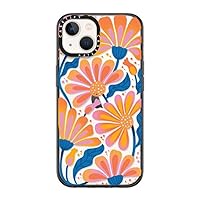 CASETiFY Compact iPhone 13 Case [2X Military Grade Drop Tested / 4ft Drop Protection] - Lazy Daisy - Clear Black