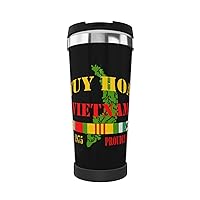 Tuy Hoa Vietnam Veteran Portable Insulated Tumblers Coffee Thermos Cup Stainless Steel With Lid Double Wall Insulation Travel Mug For Outdoor