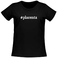 #placenta - Women's Soft Comfortable Hashtag Short Sleeve T-Shirt