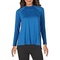 Eileen Fisher Womens Side-Vent Crewneck Tunic Blouse