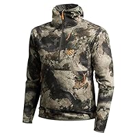 ScentLok BE:1 Phantom Hooded Pullover, Lightweight Camo Half-Zip Hunting Jacket