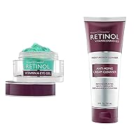 Retinol Vitamin A Eye Gel - Anti-Wrinkle Treatment Minimizes Signs of Aging, Puffiness & Dark Circles Around Eyes Anti-Aging Cream Cleanser – Daily Deep Cleansing & Moisturizer.