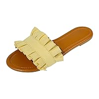 2024 Summer Women's Fashion Flat Sandals Are Suitable For Beach Home And Outdoor Wear Court Shoes Women's