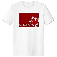 Canada Flavor Happy Canada Day T-Shirt Workwear Pocket Short Sleeve Sport Clothing
