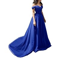 Strapless Tulle Prom Dresses with Train Sweetheart Sequins A-Line Evening Formal Dresses Pleated Beads Long Ball Gowns DR0454