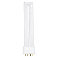 Satco S8364 2700K 9-Watt 2G7 Base T4 Twin 4-Pin Tube for Electronic and Dimming Ballasts, 1 Count (Pack of 1)