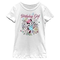 Fifth Sun Disney Minnie Mouse Bday Doodle Girls Short Sleeve Tee Shirt