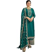 Pakistani Georgette Embroidery Worked Salwar Kameez Dress Reception Wear Stitched Plazzo Suits