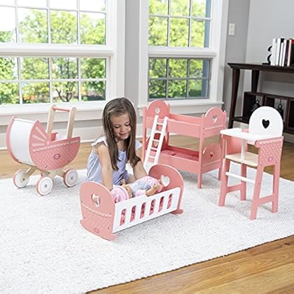 Fat Brain Toys Doll's World Cradle - Emery's World - Pretend & Play Cradle Dolls & Dollhouses for Ages 3 to 5