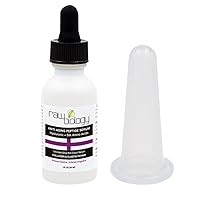ANTI AGING Collagen Peptides with Hyaluronic Acid Serum. All Natural and Organic Anti Wrinkle Skin Care for Face and Eye Tightening.