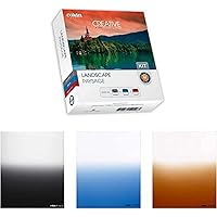 Cokin Square Filter Landscape Creative Kit - Includes Gnd 3-Stop Soft (121S), Gdn Blue Soft (123S), Gnd Tobacco Soft (125S) for M (P) Series Holder - 84mm X 100mm