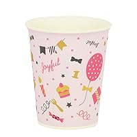 Pearl Metal D-621 Paper Cup, Cup, 13.5 fl oz (400 ml), Party, Home Festa, Pink