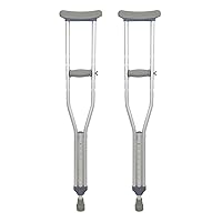 Dynarex Aluminum Crutches-Youth Size, 4'6