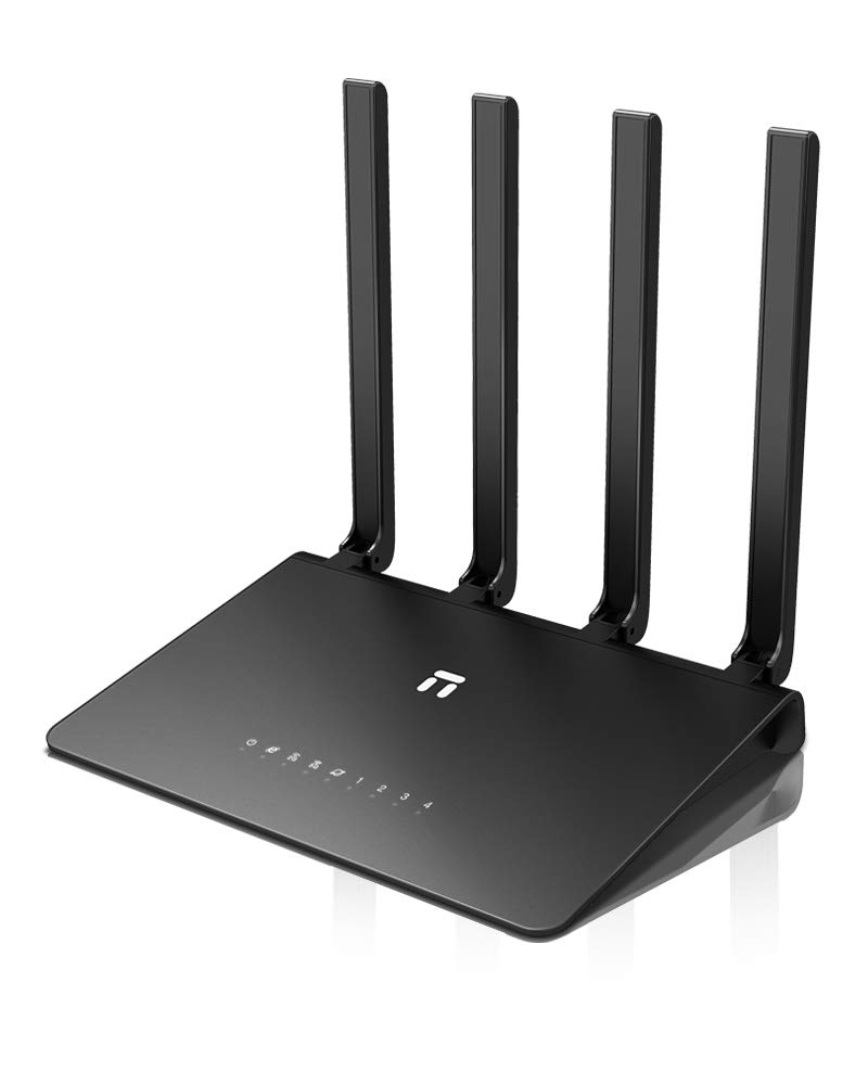 Netis AC1200 Gigabit Smart Dual Band MU-MIMO WiFi Router - Supports Beamforming, Guest WiFi and AP/Reapter Mode, Long Range Coverage by 4 High Gain Antennas (N2)