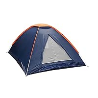 NTK Panda 3 Person 6.7 by 5.2 Foot Sport Camping Dome Camping Hiking Backpackers Tent Dry season, with Zippered Door and Compact Carrying Bag.
