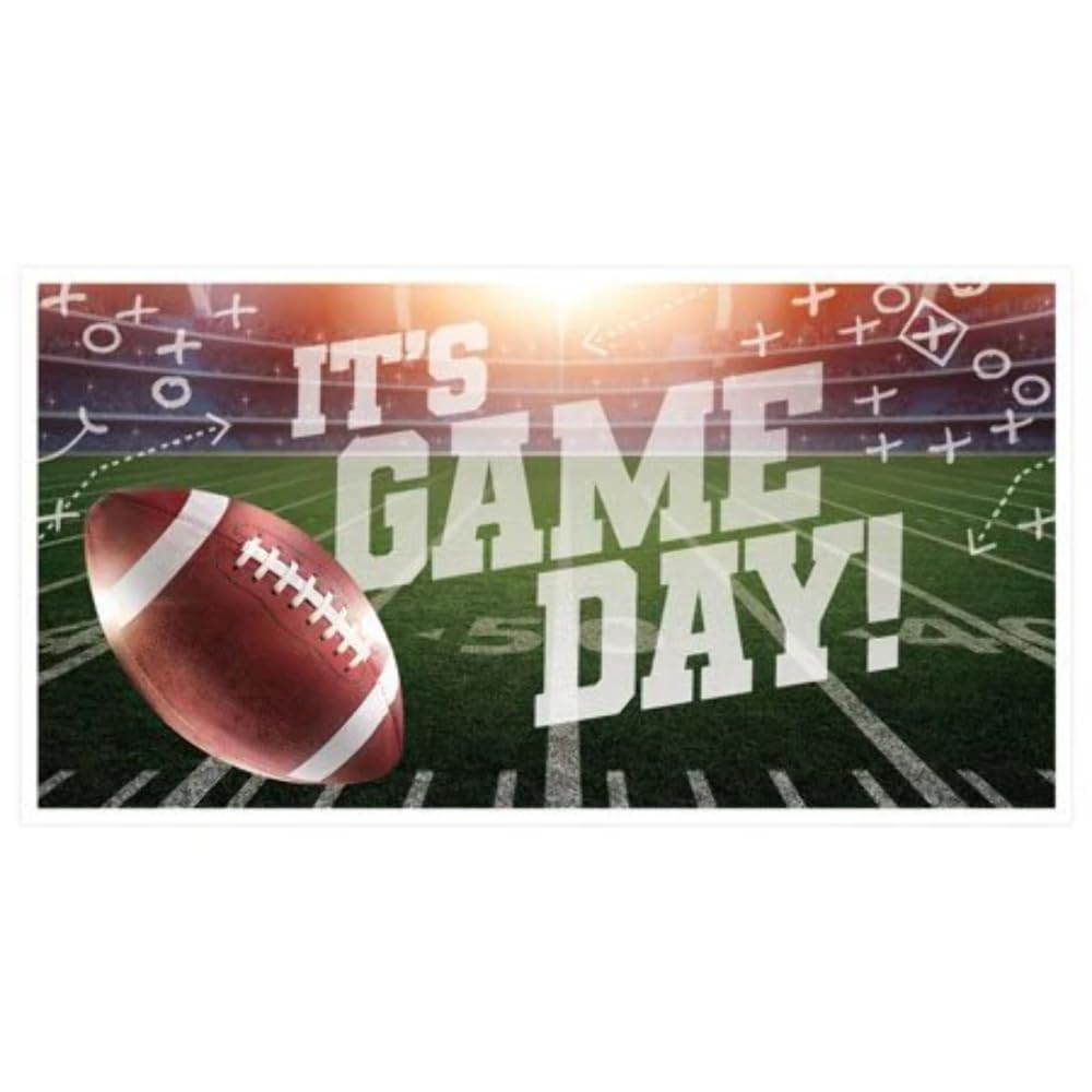 It's Game Day Multicolor Football Banner - 65