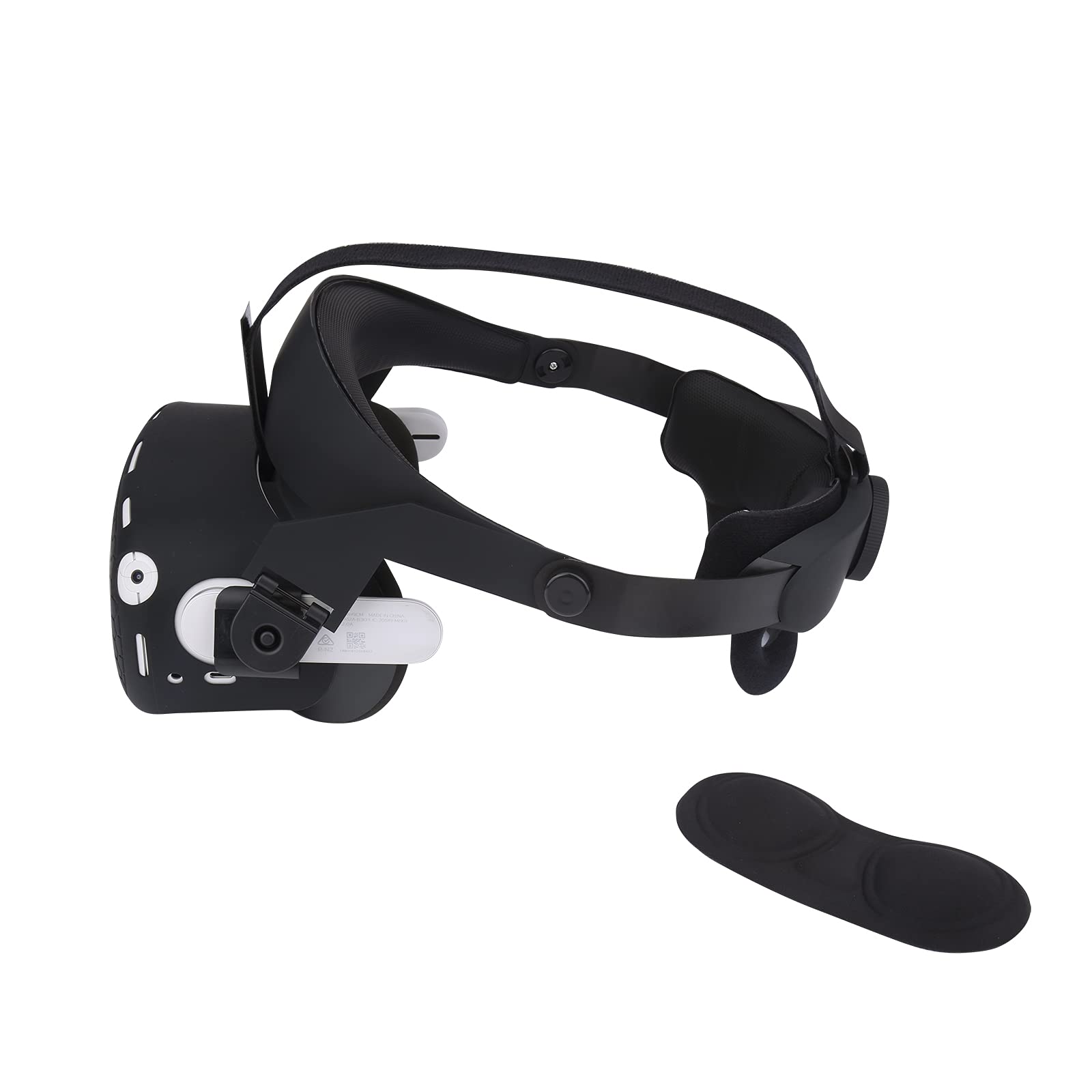 iovroigo adjustable head strap suitable for Oculus quest 2, elite strap replacement ，Enhanced Support and Comfort in VR (Black)
