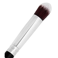 Small Concealer Brush Under Eye – Mini Tapered Kabuki Makeup Brush for Blending, Setting, Contour Eyeshadow, Powder, Cream Make Up, Vegan Synthetic