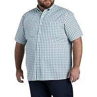 DXL Big + Tall Essentials Men's Big and Tall Plaid Sport Shirt