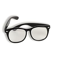 Forum Novelties mens 1950's Class Nerd Cracked Lens Black Frame Costume Glasses