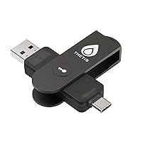 Thetis Pro FIDO2 Security Key, Two-Factor authentication NFC Security Key, Dual USB Ports Type A & Type C for Multi Factored Protection (HOTP) in Windows/MacOS/Linux, Gmail, Facebook, Dropbox, GitHub